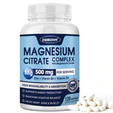 Bouteille Zebora Magnésium Citrate 500mg prête à l'emploi pour un soutien quotidien.