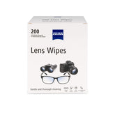 LINGETTES ZEISS préhumidifiées nettoyant lentilles, emballage individuel pratique pour le voyage