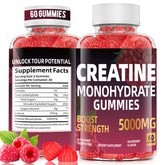Gommes ZelKore Creatine, bouteille ouverte, pour soutenir la force et la récupération après l’entraînement.
