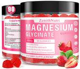 Gommes ZenithNutri magnésium et ashwagandha, emballage pratique pour le quotidien.