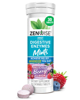 Zenwise Health bonbons digestifs emballage fruits rouges, pratique après repas.