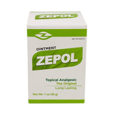 Pommade Zepol, bouteille 30 g, format pratique pour soulager temporairement les douleurs mineures.