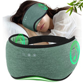 ZHENYEMEI masque-sommeil en bambou avec écouteurs pour dormir paisiblement