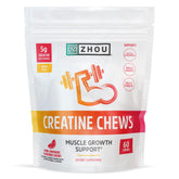 ZHOU Créatine Chewables gommes saveur limonade rose, énergie pendant l’entraînement