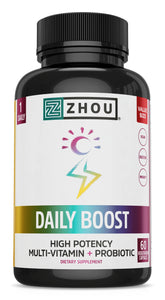 Zhou Daily Boost - bouteille élégante, soutien potentiel d énergie au quotidien.