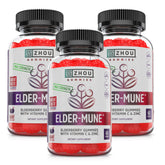 Gommes ZHOU Elder-Mune dans la bouteille pour un usage quotidien.