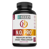 ZHOU N.O. PRO – Bouteille et étiquette pour visualiser le complément d’énergie.