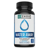ZHOU Water Away : bouteille et capsules, soutien potentiel à l'énergie cellulaire.