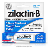 Zilactin-B gel-relief rapide: soulagement immédiat pour irritations buccales.