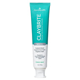 Dentifrice minéral Zion Health ClayBrite dans son emballage prêt pour la routine quotidienne.