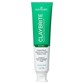 Dentifrice Zion Health ClayBrite en tube — nettoyage doux pour les dents.