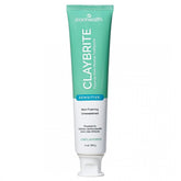 Pâte dentifrice ClayBrite Sensitive de Zion Health en tube, douceur pour dents sensibles.