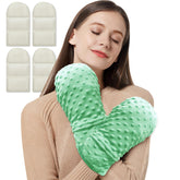 Moufles ZNÖCUETÖD lavande couvrant les mains pour chaleur hydratante.