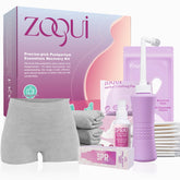 ZOQUI bouteille périnéale angleée pour un nettoyage facile et doux après accouchement.