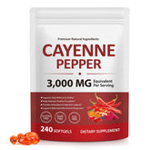 Gélules Cayenne ZROGJBMK, capsules softgel, soutien énergie et circulation.
