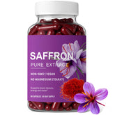 ZuriVitaNex Bouteille de capsules safran, pratique pour votre routine quotidienne.