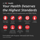 10X Health System qualité USA 5-MTHF: traçabilité et pureté assurées.