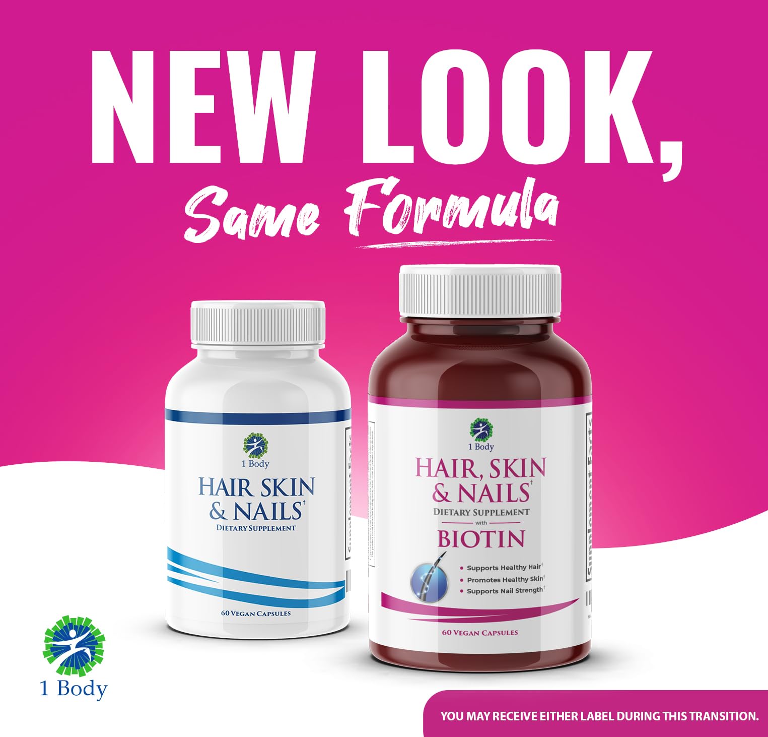 1 Body biotine-clé pour soutenir la santé capillaire et la croissance potentielle.