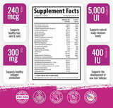 1 Body capsules riches en vitamines favorisant peau lumineuse et ongles forts.