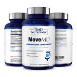 MoveMD-bouteille MoveMD Nutrition, soutien articulaire potentiel pour la routine quotidienne.