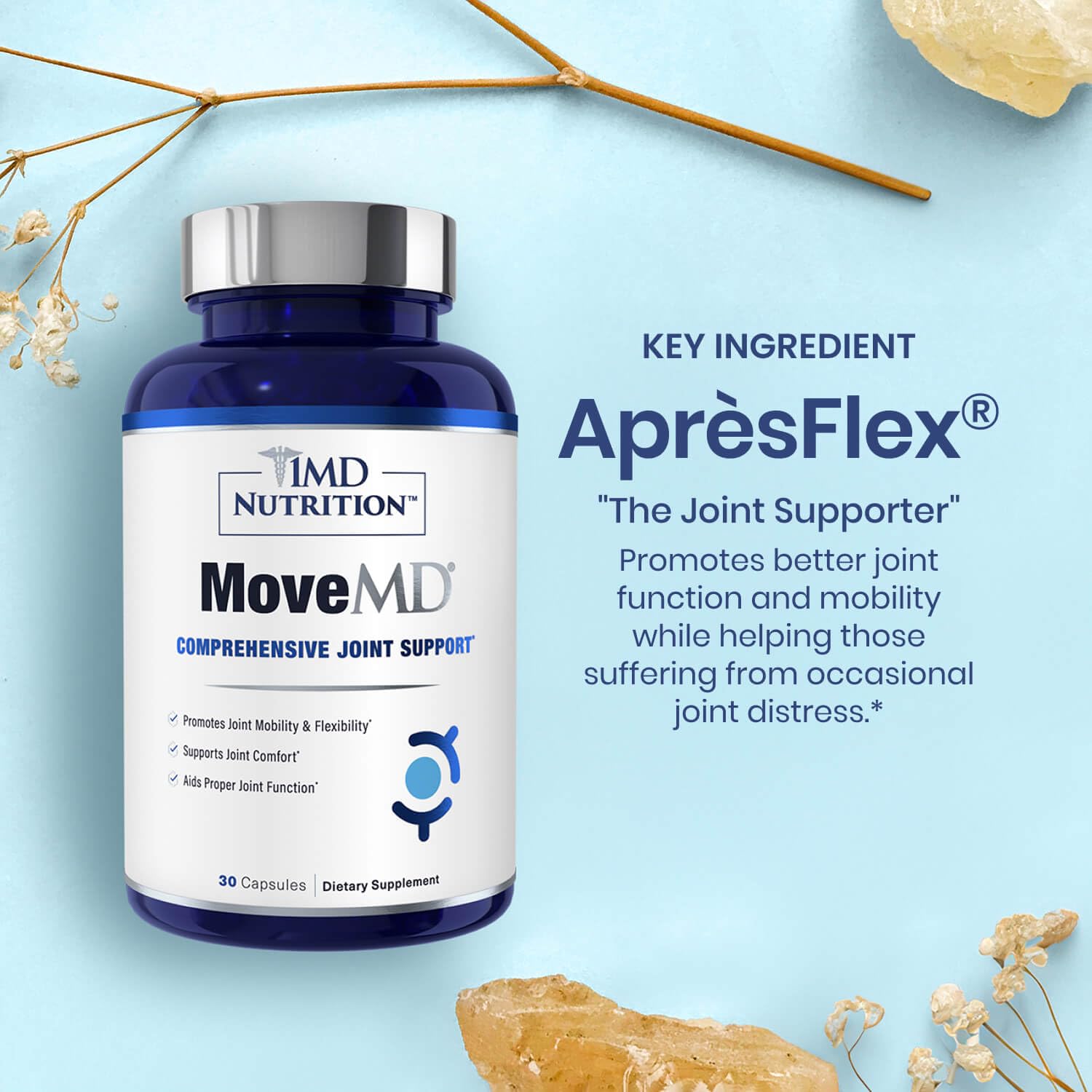 MoveMD-emballage MoveMD Nutrition, emballage soigné prêt à intégrer votre rituel bien-être.