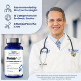 BiomeMD Probiotics : capsules faciles à avaler, intégrables à la routine quotidienne.