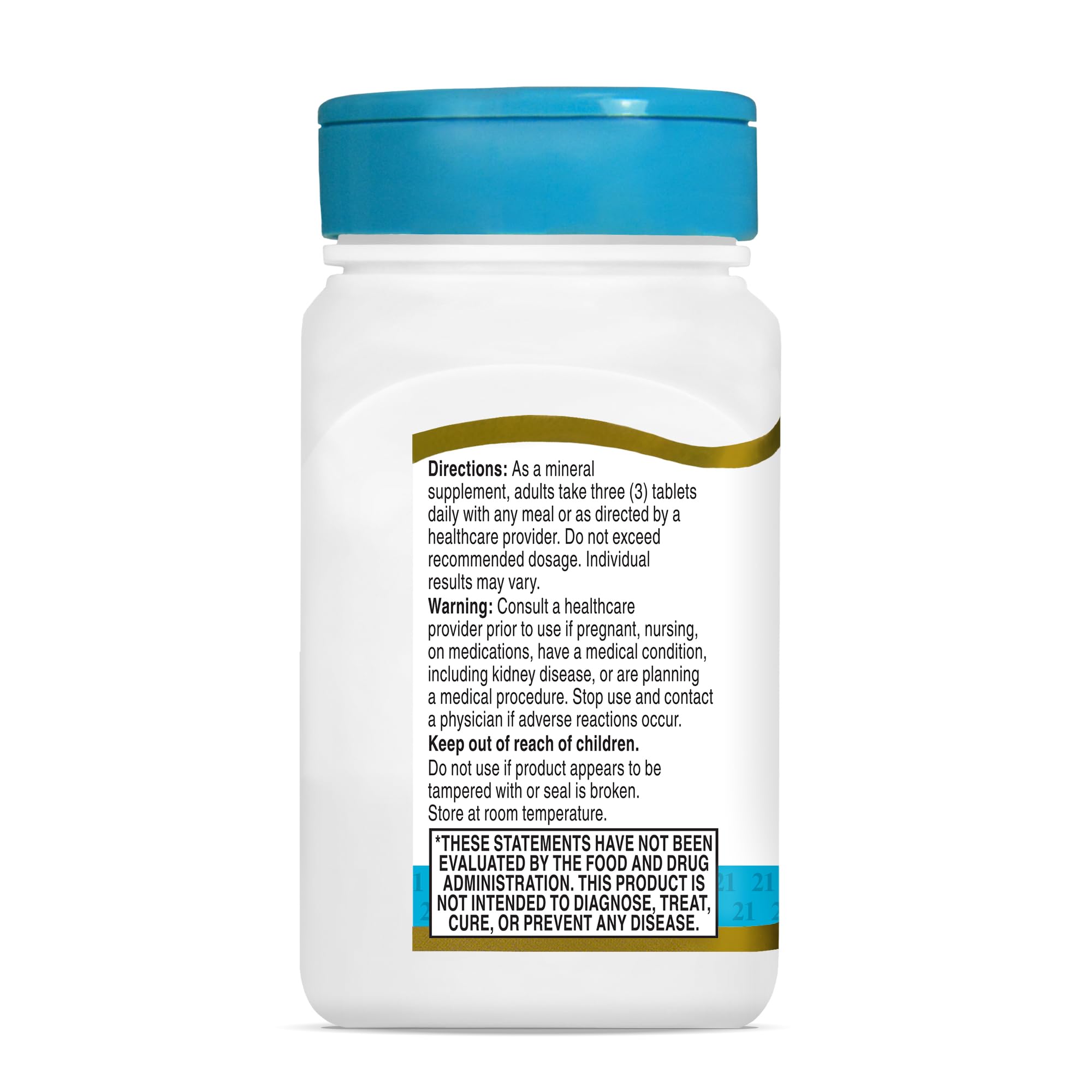 Fiche nutritionnelle détaillée de 21st Century Cal Mag Zinc D.
