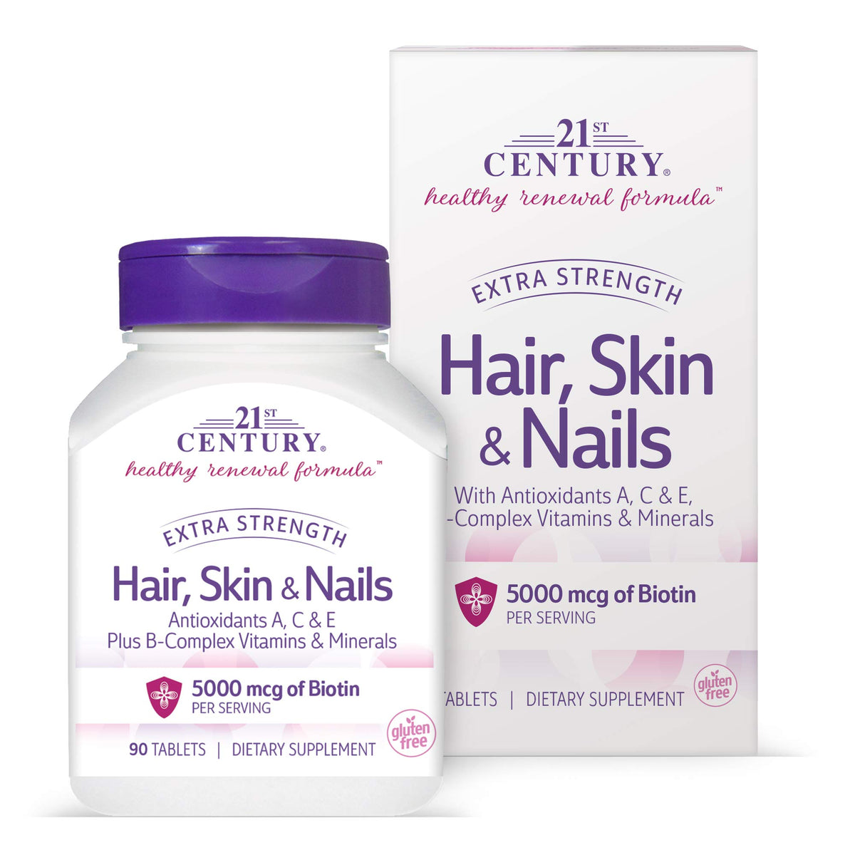 21st Century comprimés cheveux peau ongles à haute puissance pour la vitalité