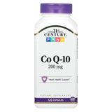 21st Century CoQ10 200 mg – capsules visibles sur fond blanc, antioxydant et énergie cellulaire.