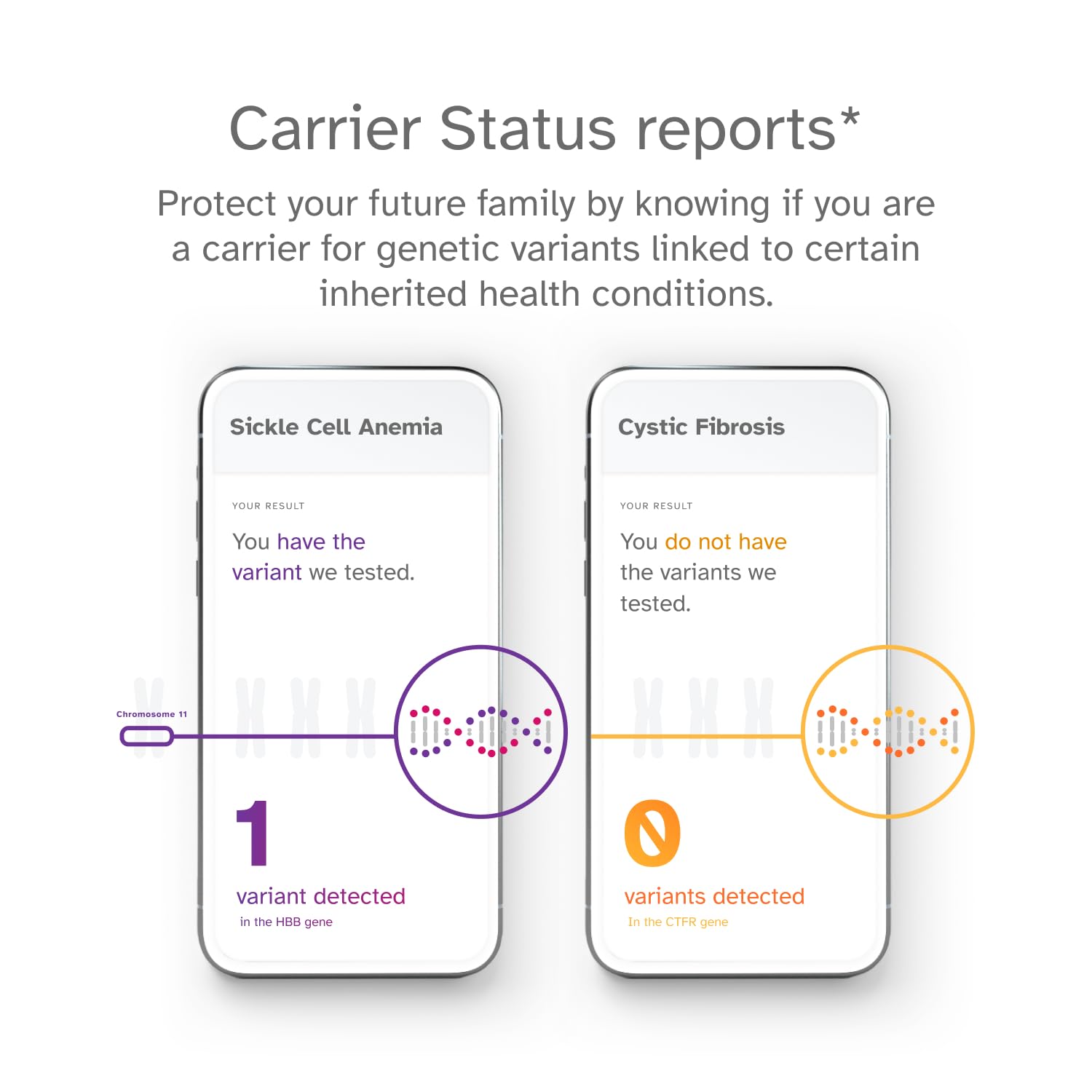 23andMe rapports santé – aperçu des prédispositions et du bien-être.