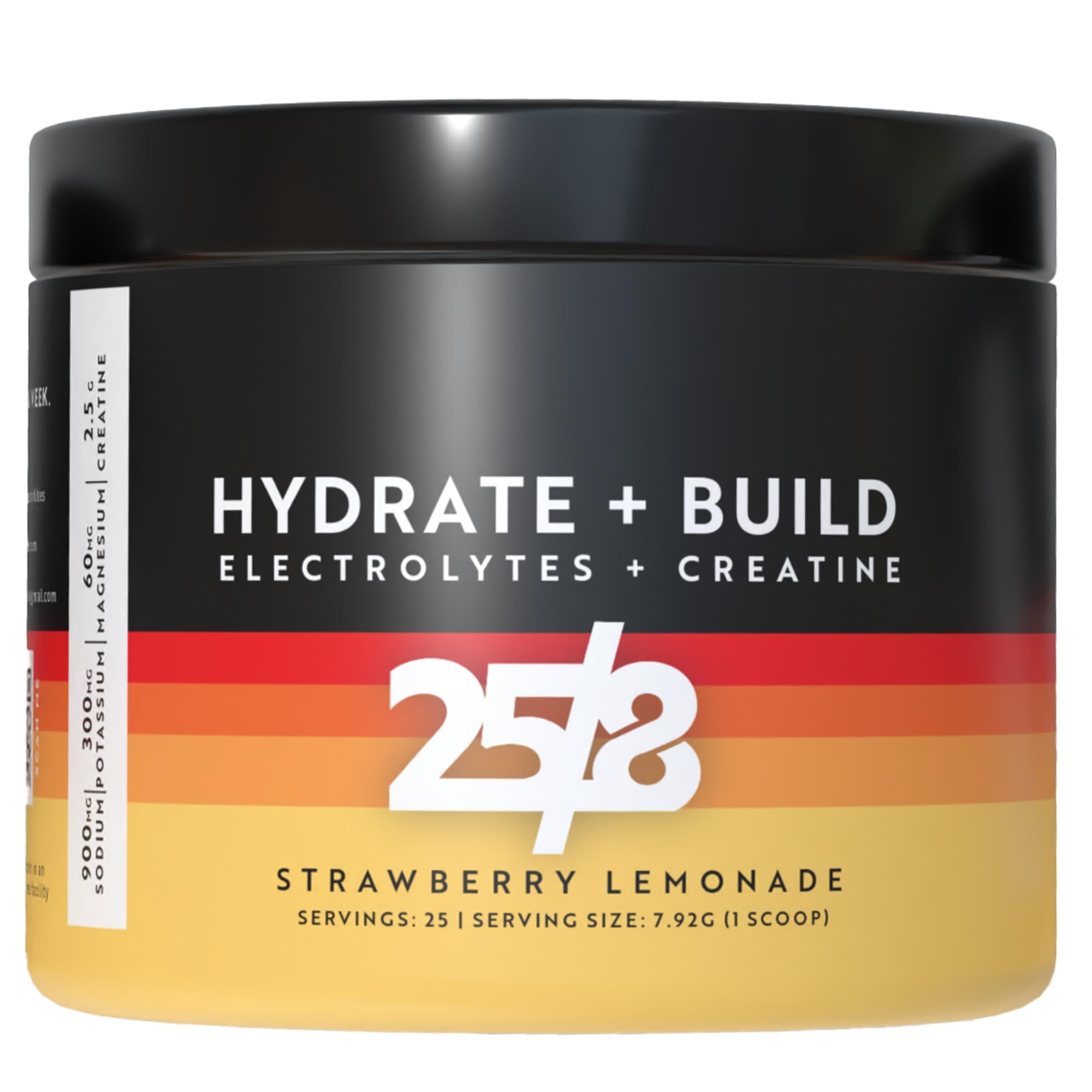 258 Endless Possibilities LLC — Bouteille 25/8 avec électrolytes et créatine pour l'hydratation.
