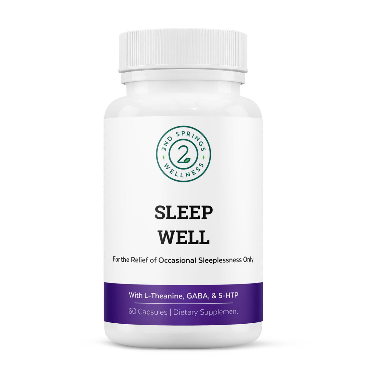2nd Springs Sleep Well: bouteille et capsules pour relaxation pré-sommeil.