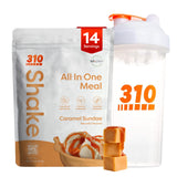 Poudre 310 Nutrition remplacement repas caramel Sundae, nutrition équilibrée et pratique.