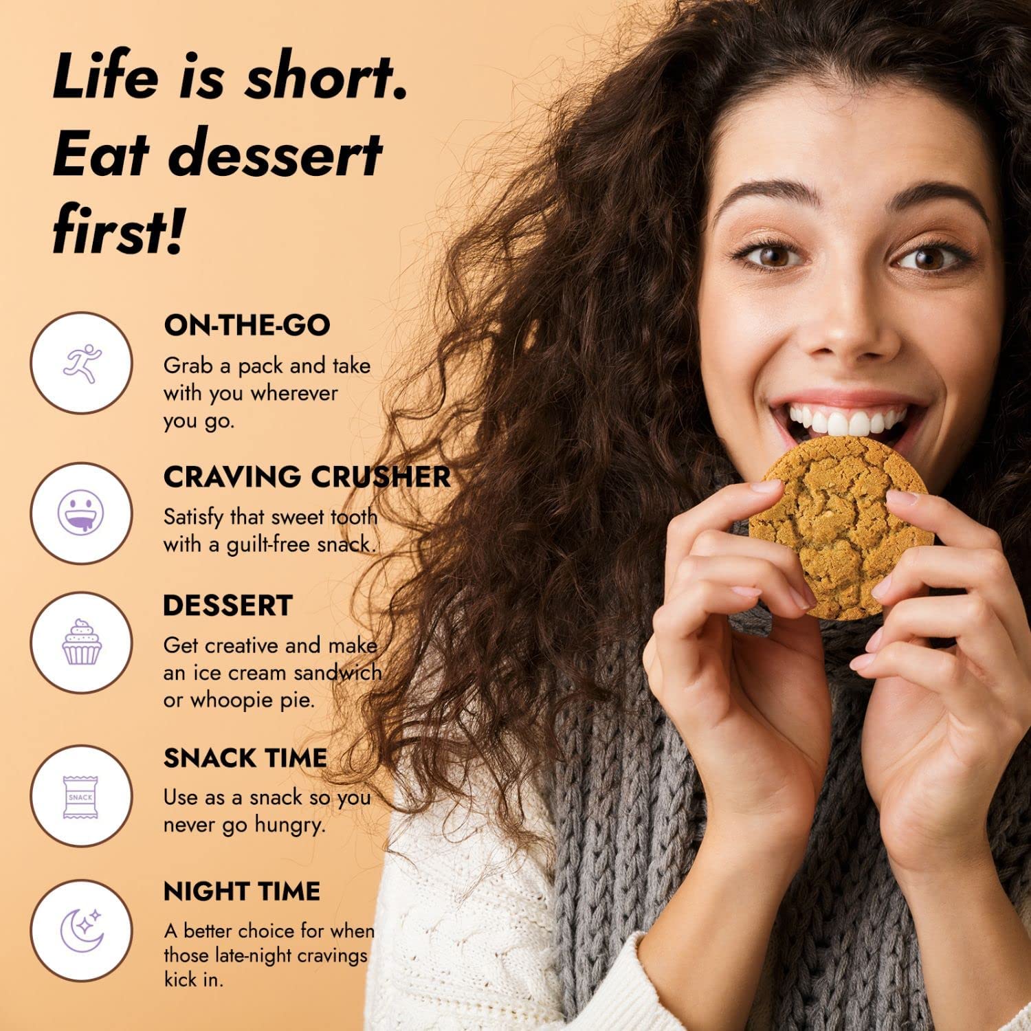 Après-entraînement: 321glō Protein+ Cookies prêt-à-manger pour reprendre des forces.