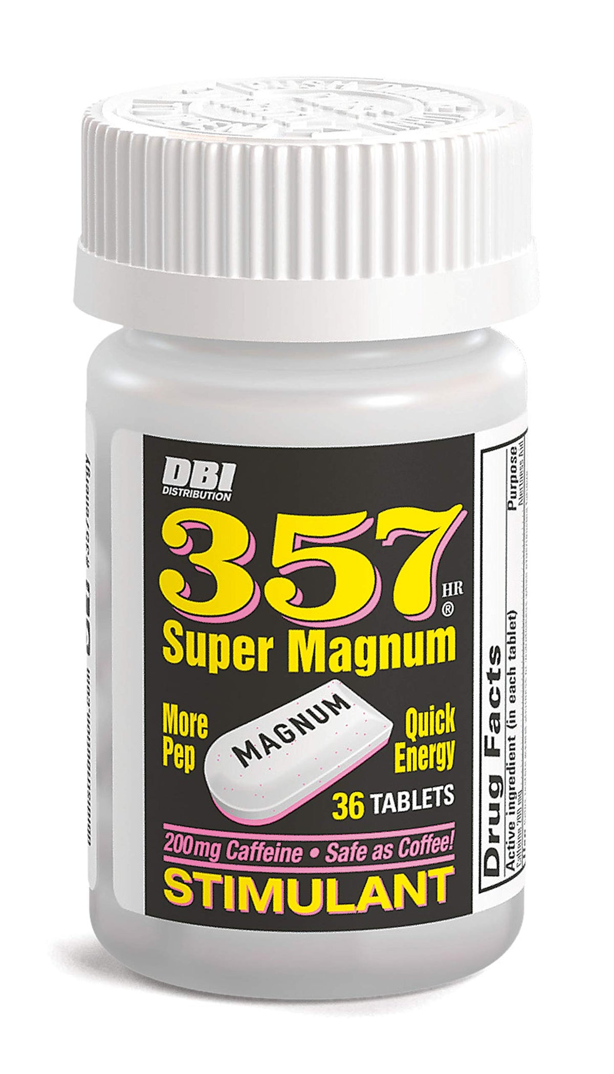 Boîte 357 HR MAGNUM avec 36 comprimés pour énergie durable au quotidien.
