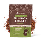 360 Nutrition Café instantané aux champignons Chaga dans tasse fumante avec arôme riche