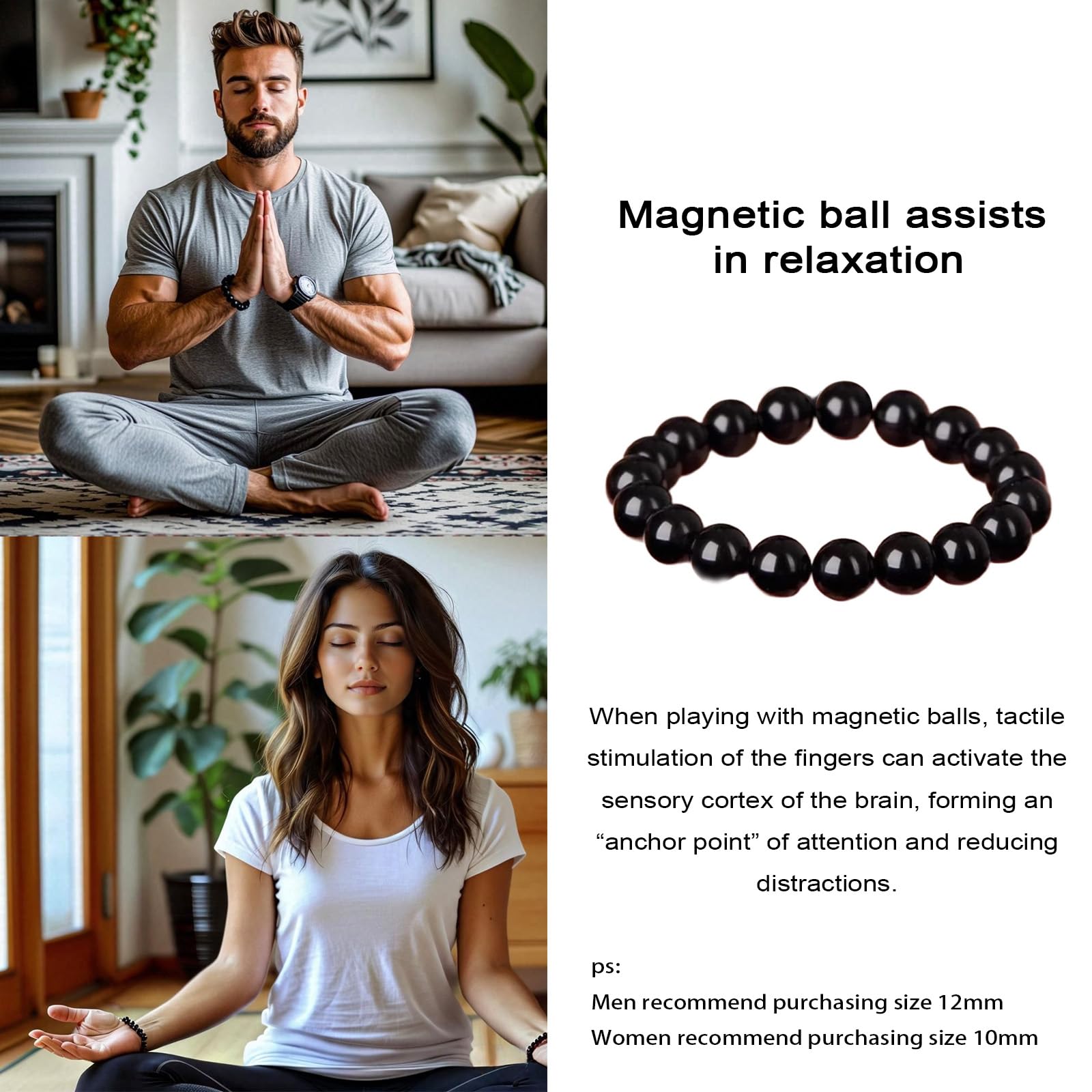 Bracelet magnétique 38 à usages multiples pour différents styles.