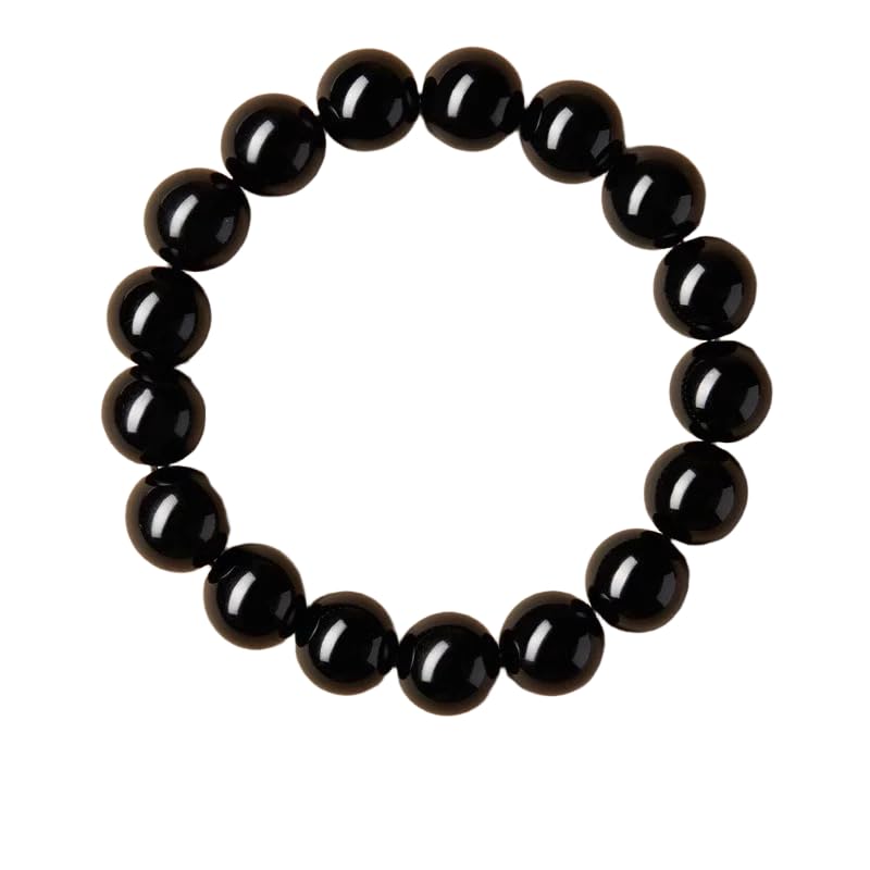 Bracelet magnétique 38 en hématite, perles 10mm, élégant et polyvalent.