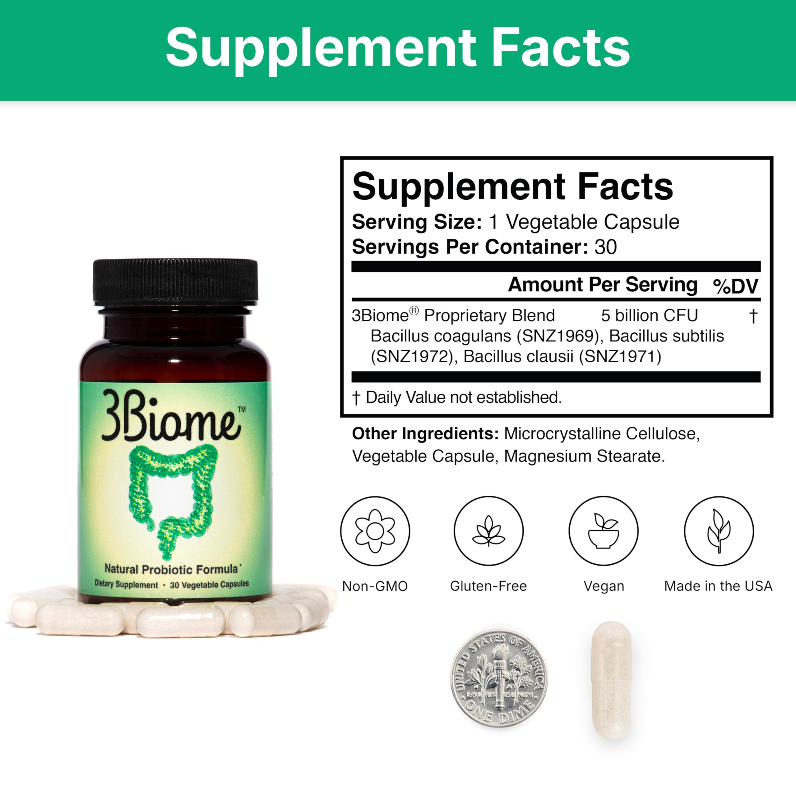 3Biome - digestion-quotidienne : soutien doux pour le confort
