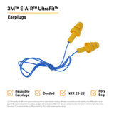 3M E-A-R UltraFit insertion facile sans rouler pour l'hygiène.