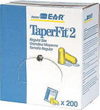 Détail de l’embout 3M E-A-R TaperFit2 montrant l’insertion facile.
