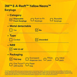 3M E-A-Rsoft Yellow Neons emballage individuel garantissant l hygiene