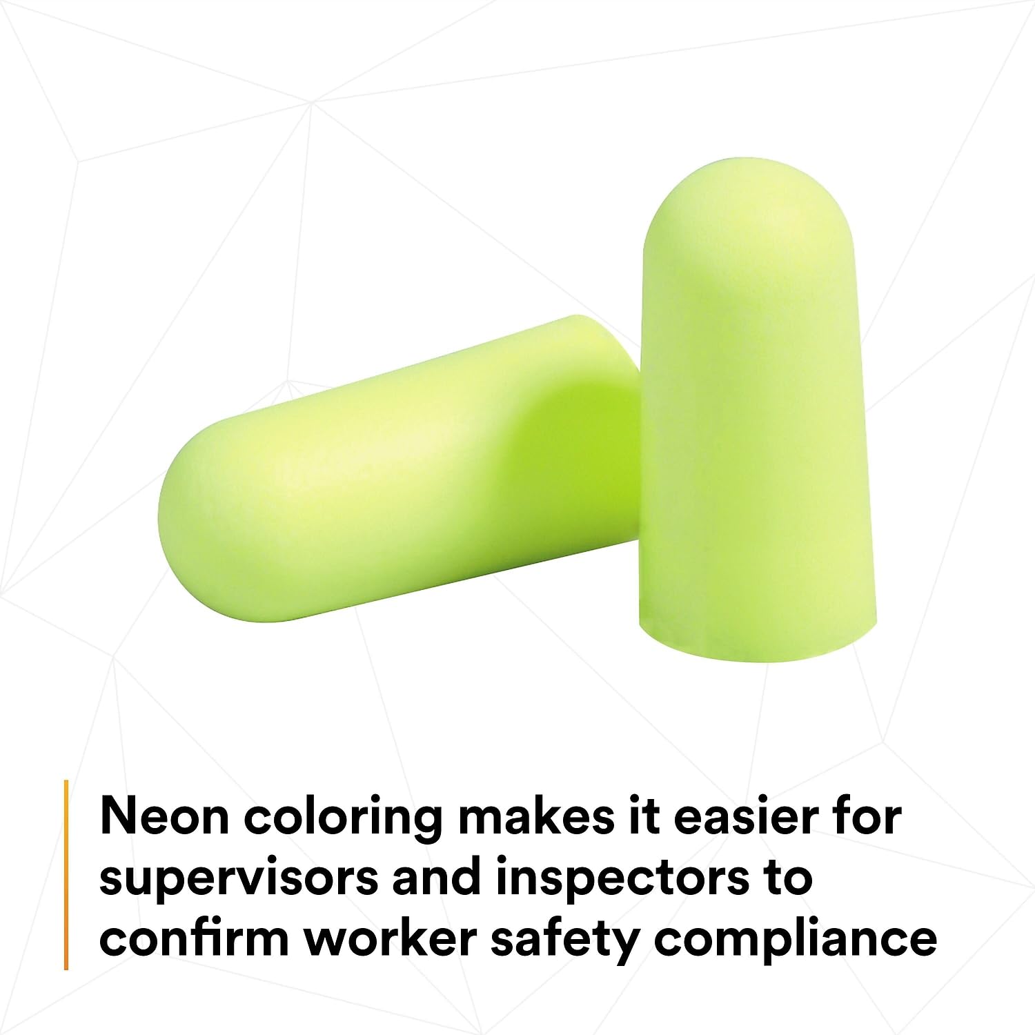 3M E-A-Rsoft Yellow Neons insertion facile grace a sa forme conique