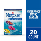 Bandages Nexcare impermeables design arcs en ciel, pansement amusant et visible