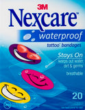 Bandages Nexcare impermeables dessins amusants, ideal pour egratignures apres activite
