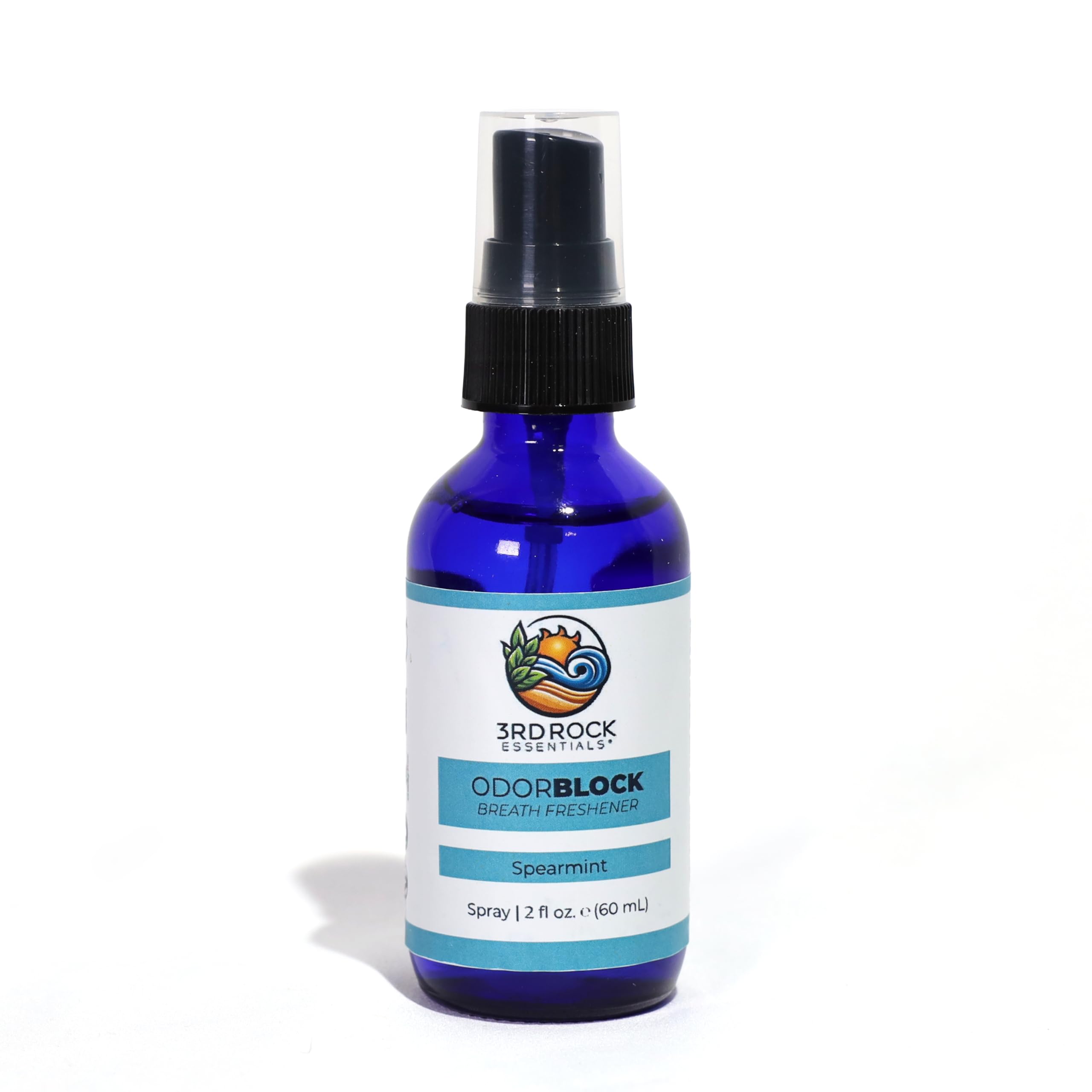 ODORBlock de 3rd Rock Essentials — Bouteille compacte pour fraîcheur en déplacement.