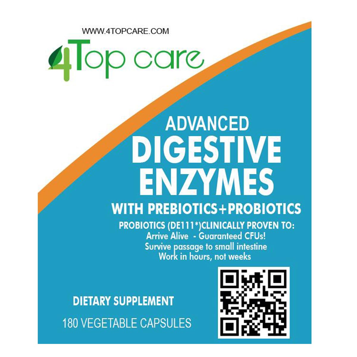 4 TOP CARE H4U: soulagement digestif après les repas grâce aux enzymes.