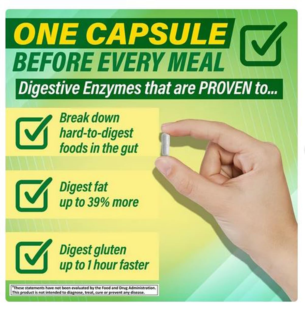 H4U formule avancée décomposant protéines, graisses et glucides, pour une digestion harmonieuse.