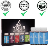 Gommes énergie et concentration quotidiennes 4 Your Wellness, saveur fruitée.