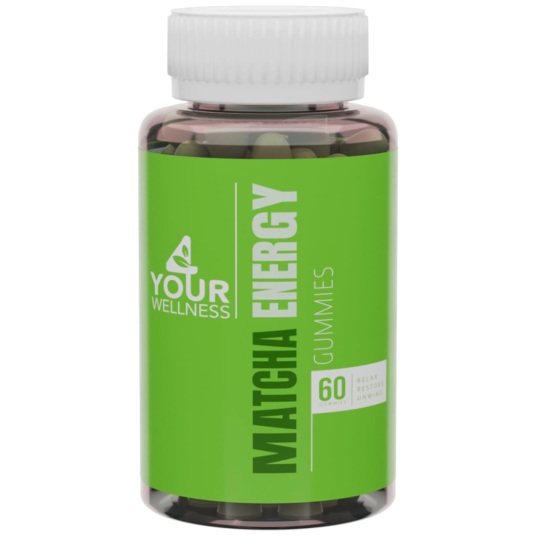 Gommes Matcha énergie pratique 4 Your Wellness pour les journées actives.
